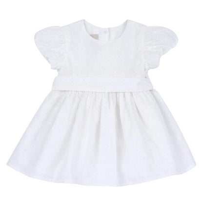 Girls Bronze Self Design Dress