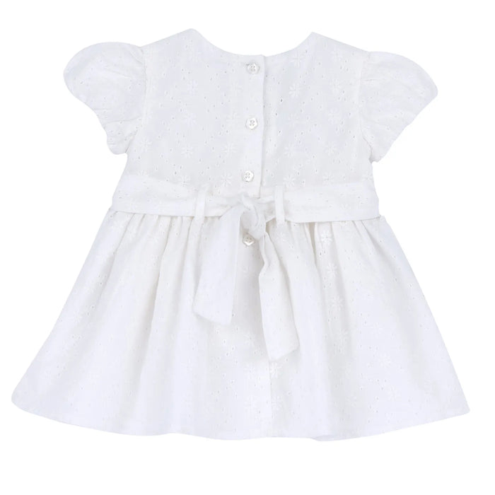 Girls Bronze Self Design Dress