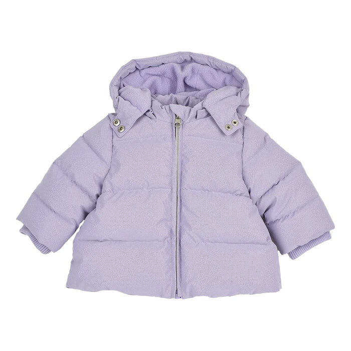 Girls Lilac Solid Jacket