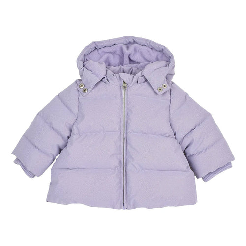 Girls Lilac Solid Jacket