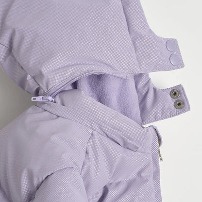Girls Lilac Solid Jacket