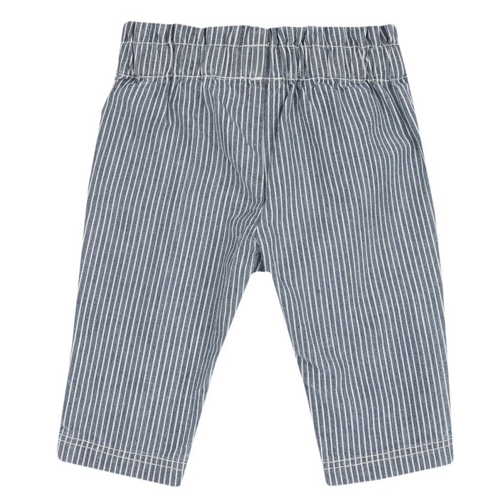 Girls Medium Blue Striped Trouser
