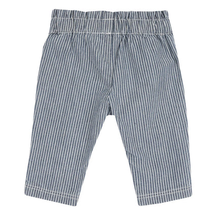 Girls Medium Blue Striped Trouser