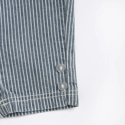 Girls Medium Blue Striped Trouser