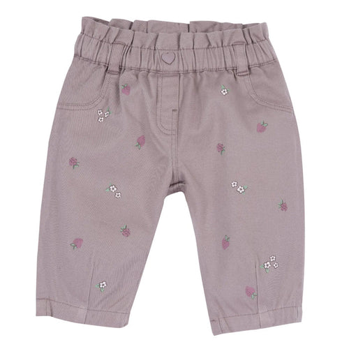 Girls Medium Lilac Printed Trouser