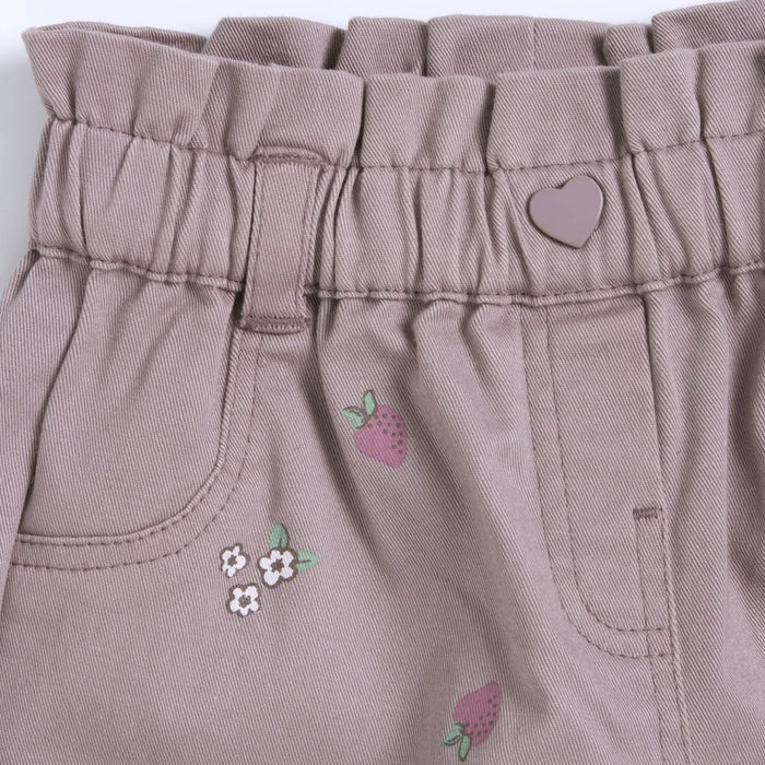 Girls Medium Lilac Printed Trouser