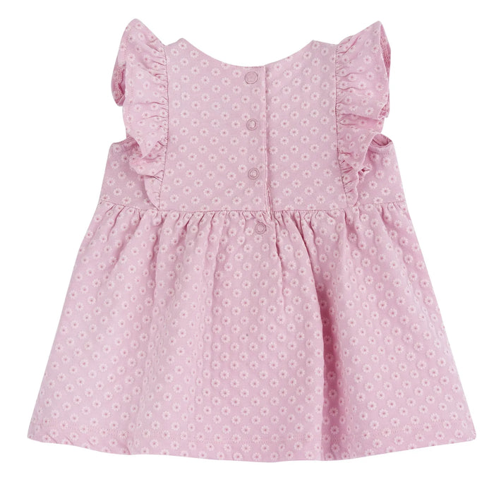 Girls Medium Pink Embroidered Dress