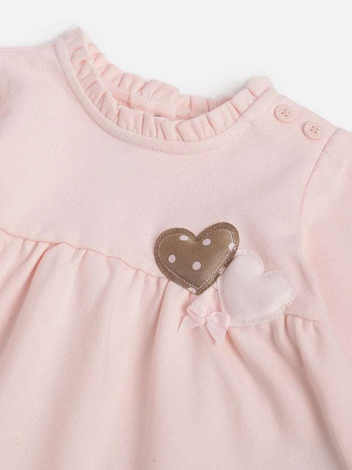 Girls Pink & Brown Top with Trousers