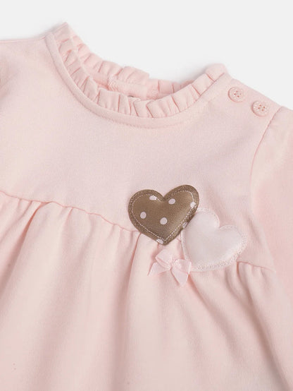 Girls Pink & Brown Top with Trousers