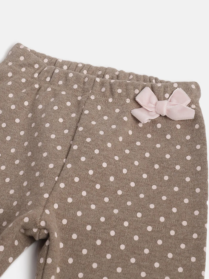 Girls Pink & Brown Top with Trousers