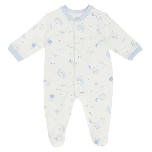 Girls Printed Cotton Front Opening Babysuit