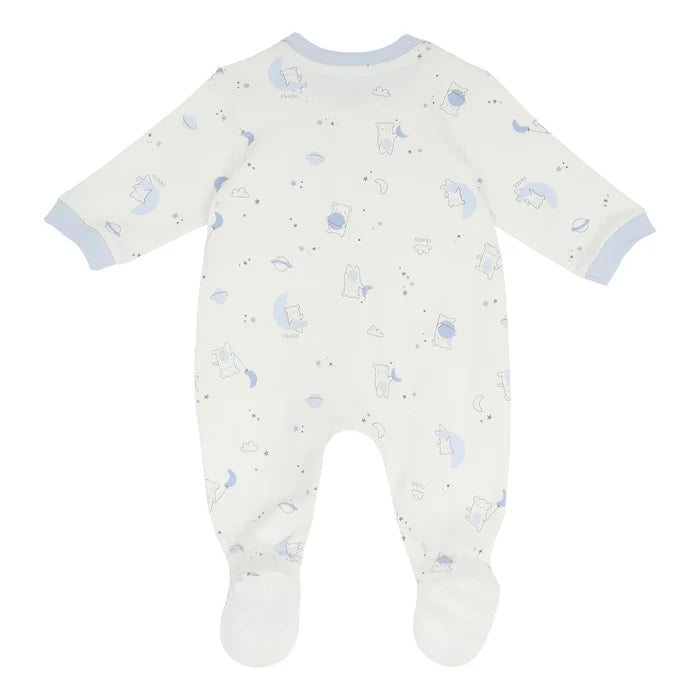 Girls Printed Cotton Front Opening Babysuit