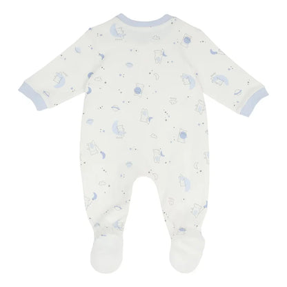 Girls Printed Cotton Front Opening Babysuit