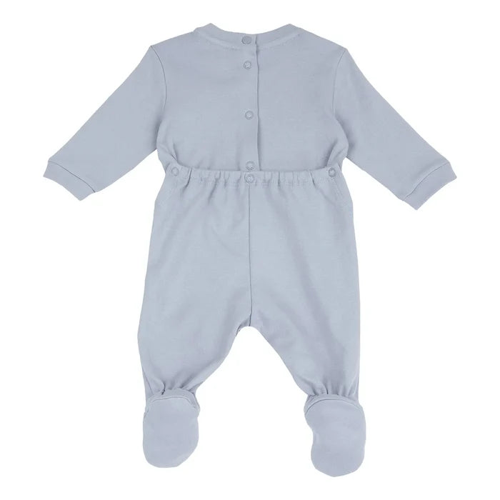 Girls Printed Interlock Nappy Opening Babysuit