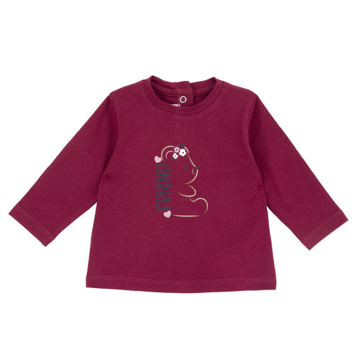 Girls Printed Long Sleeve Knitted T-shirt