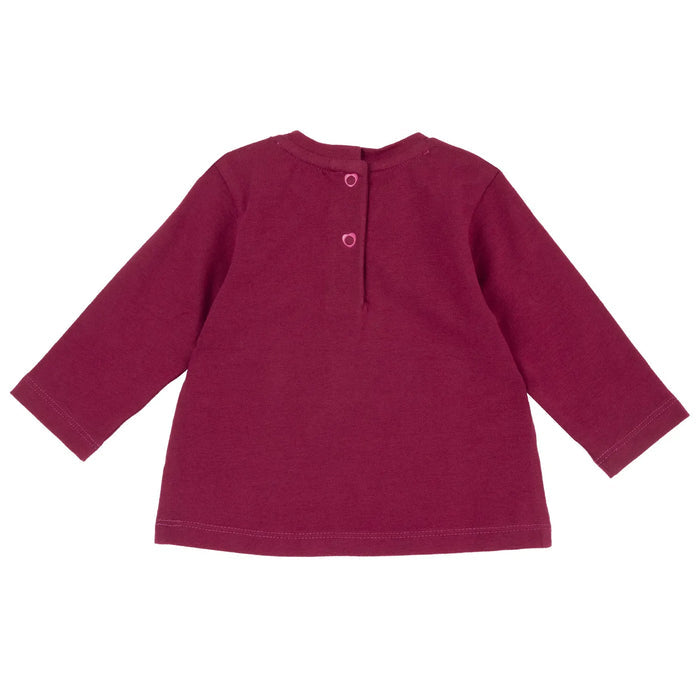 Girls Printed Long Sleeve Knitted T-shirt