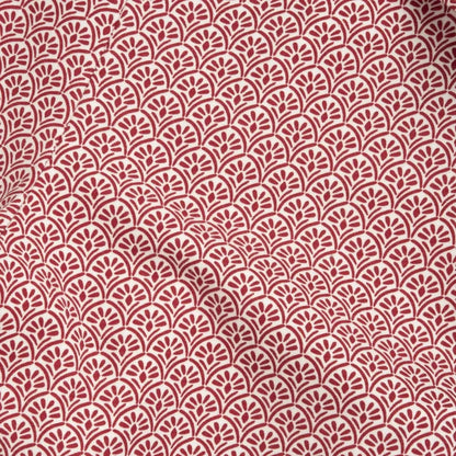 Girls Red and White Printed Short Dungaree