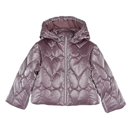 Girls Self Design Nylon Jacket