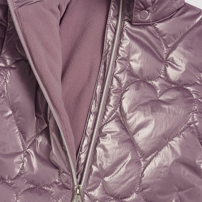 Girls Self Design Nylon Jacket