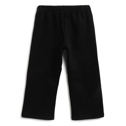 Girls Self Design Sweatshirt with Trousers