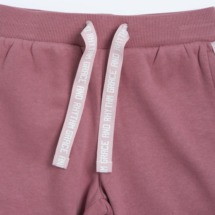 Girls Solid Drawstring Trouser