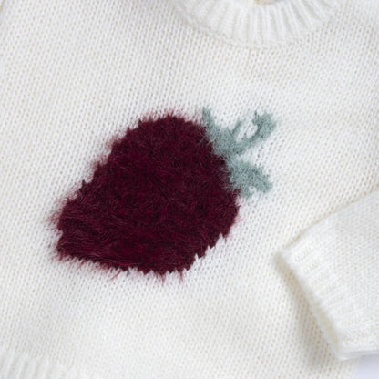 Girls White Embroidered Pullover