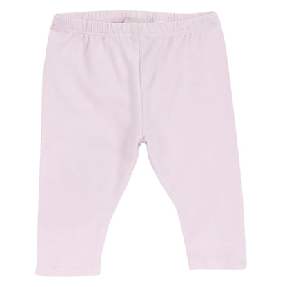 Girls White & Pink Embroidered Sweatshirt with Leggings