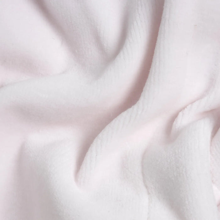 Girls White & Pink Peter Pan Collar Front Opening Babysuit