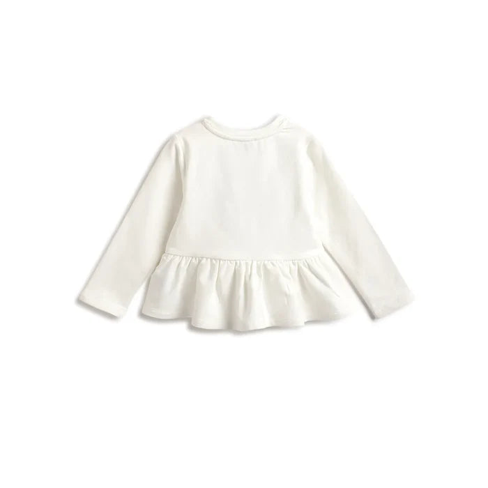 Girls White Top with Black Legging