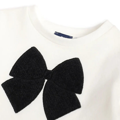 Girls White Top with Black Legging