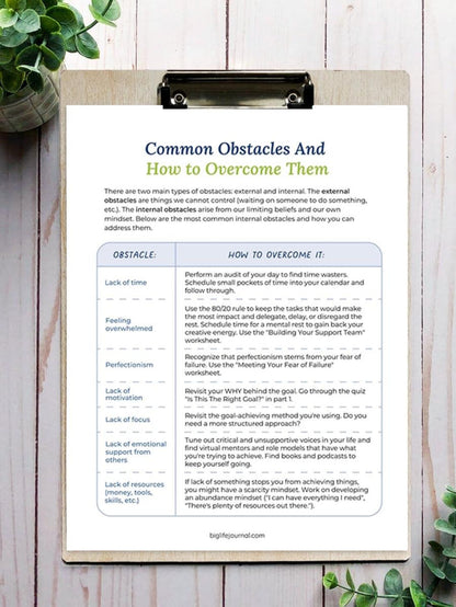 Goal Setting Kit PDF (ages 18-99)