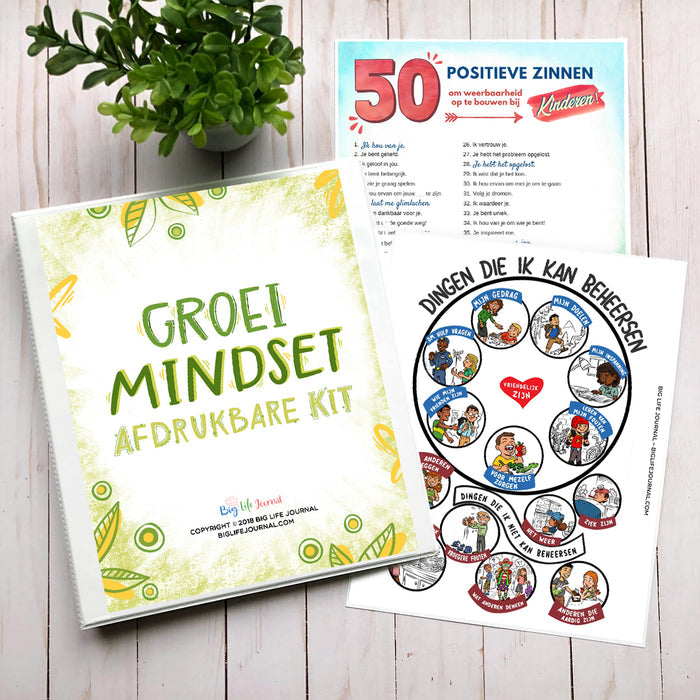 Groei Mentaliteit Printen Kit PDF (leeftijd 5-11)