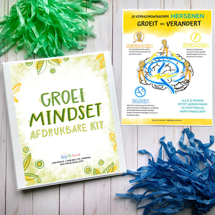 Groei Mentaliteit Printen Kit PDF (leeftijd 5-11)