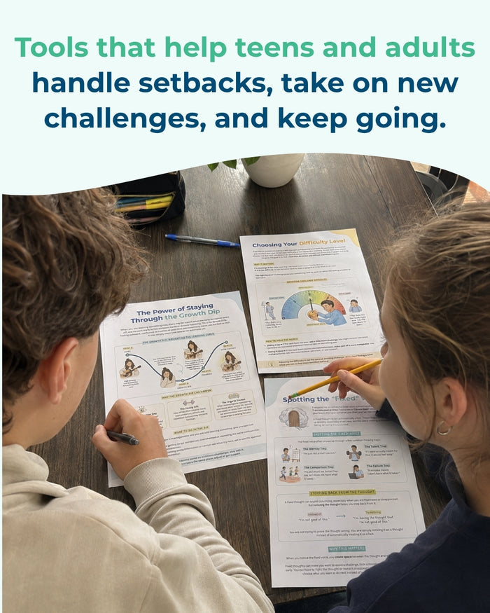 Growth Mindset Kit for Teens & Adults PDF (Ages 12-99)
