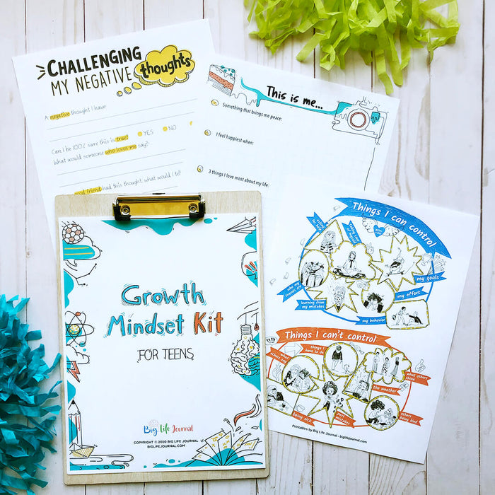 Growth Mindset Kit For Tweens/Teens PDF (ages 11+)
