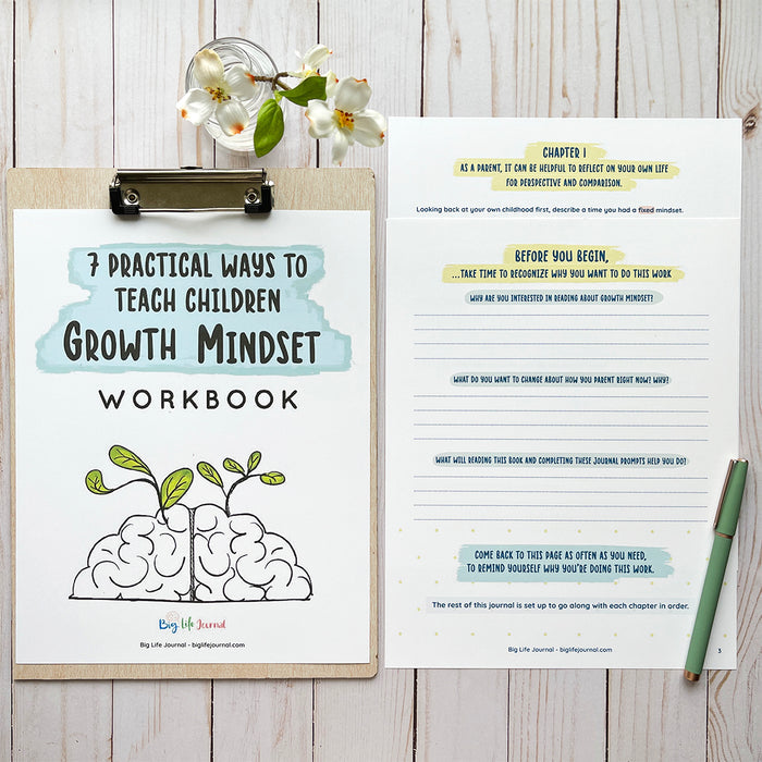 Growth Mindset Parenting Companion Workbook PDF