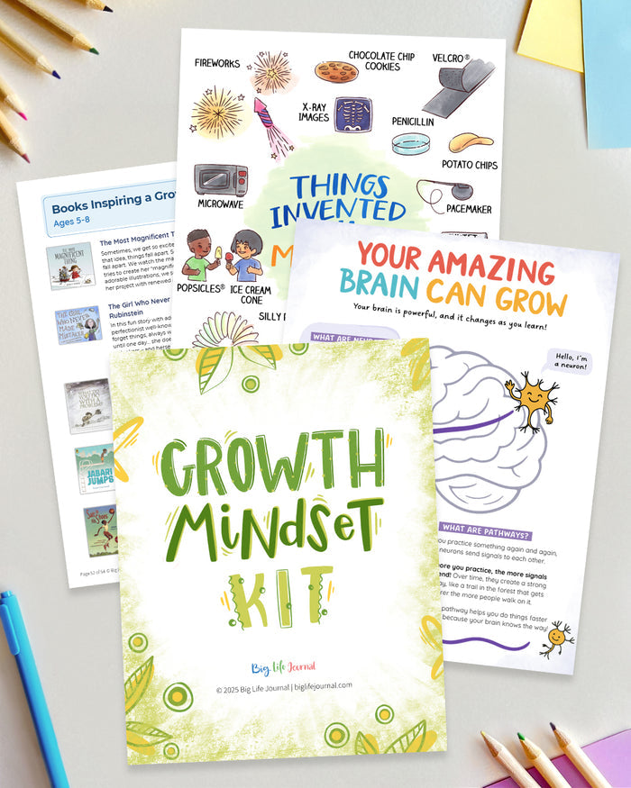 Growth Mindset Printables Kit PDF (ages 5-11)