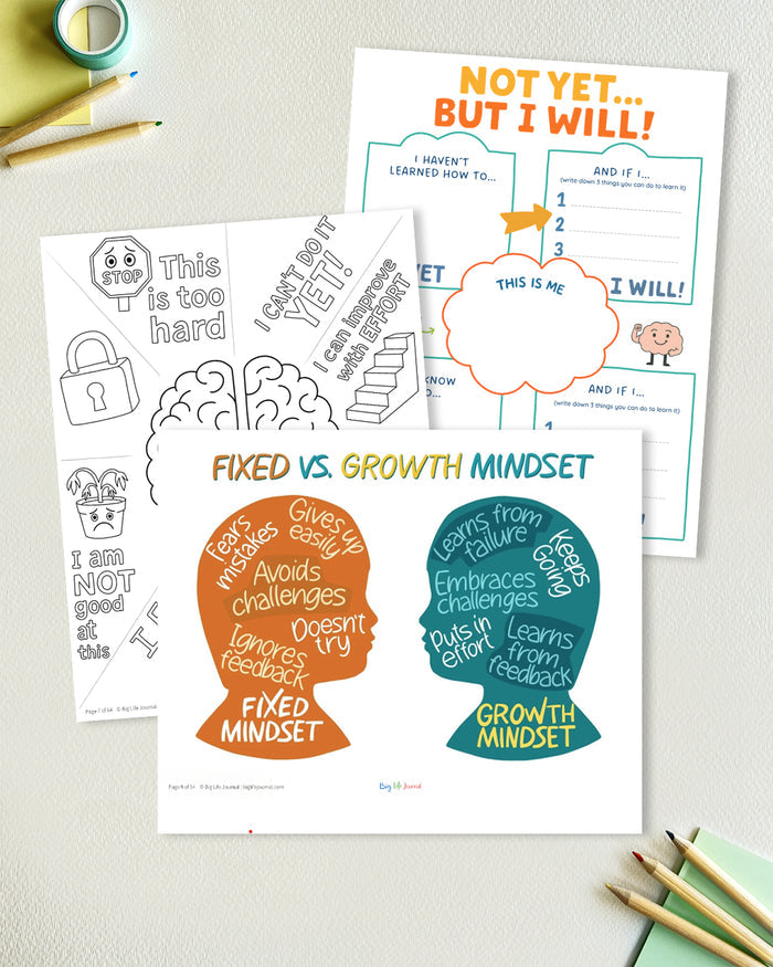 Growth Mindset Printables Kit PDF (ages 5-11)