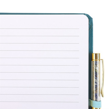 Hand of Hamsa A5 Notebook with Crystal Chip Pen 🇬🇧