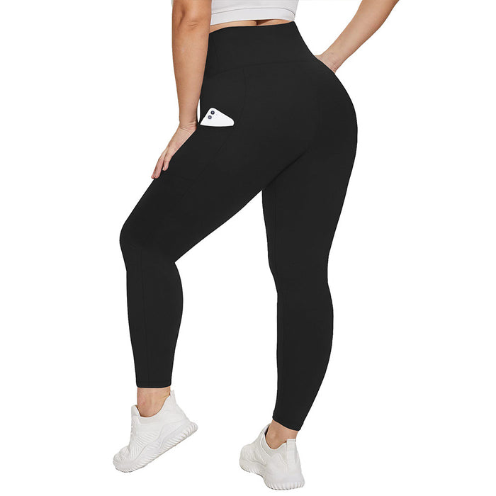 High-Waisted Plus-Size Yoga Leggings For Women Butt-Lifting And Body-Hugging Fitness 🇨🇳