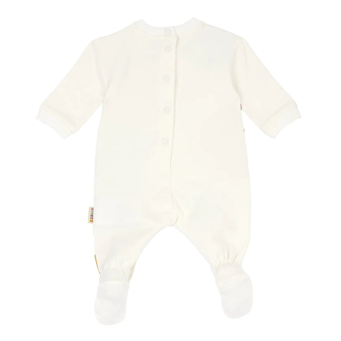 Infants Printed Fleece Leg Opening Babysuit