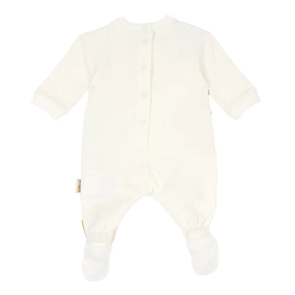 Infants Printed Fleece Leg Opening Babysuit
