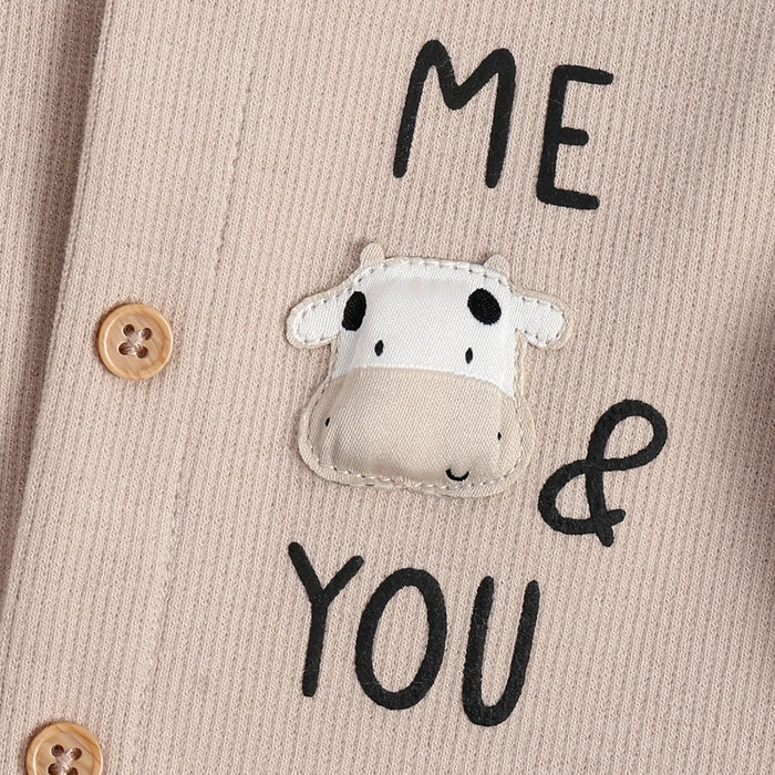 Infants Printed Front Opening Babysuit