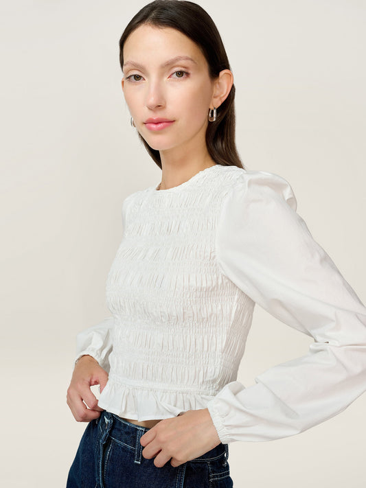 Kaloppe Top in White
