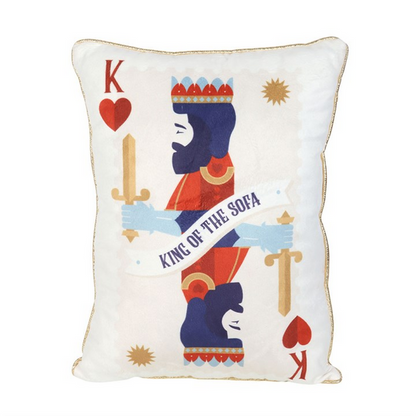King of the Sofa Playing Card Cushion 🇬🇧
