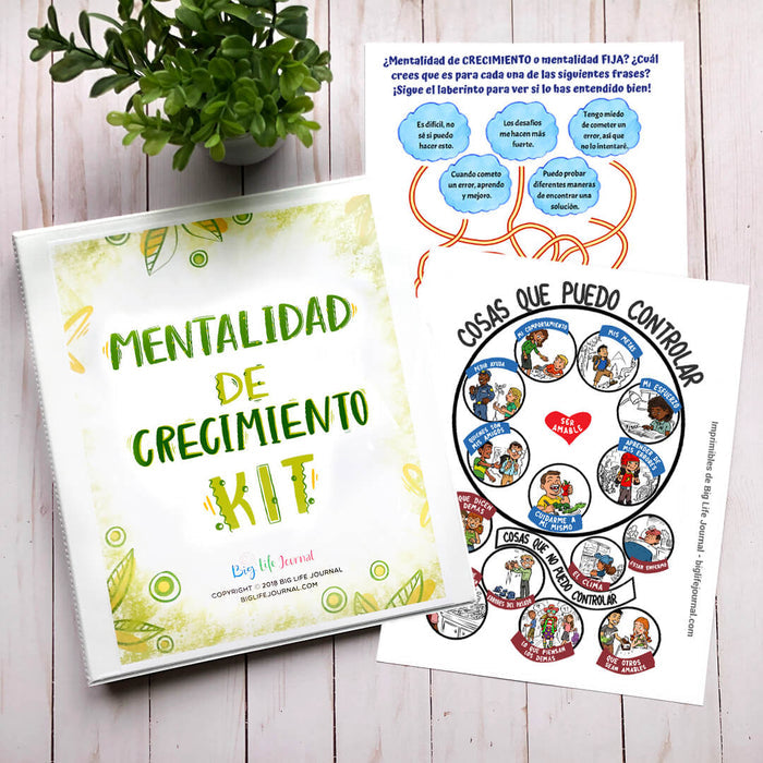 Kit Imprimible de la Mentalidad de Crecimiento (de 5 a 11 años)