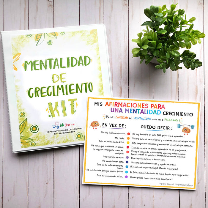 Kit Imprimible de la Mentalidad de Crecimiento (de 5 a 11 años)