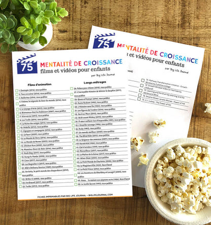 Kit PDF de fiches imprimables pour développer une mentalité de croissance (5-11 ans)