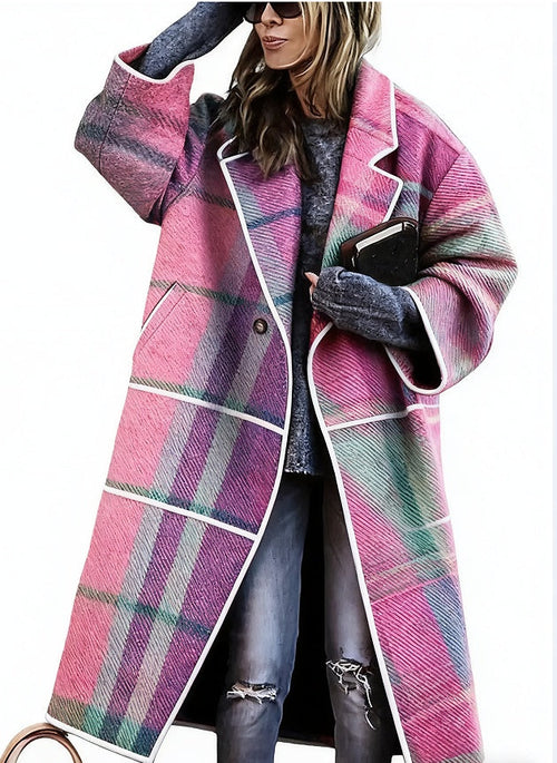 Lady's Multi -colour  Long-sleeved Coat 🇨🇳