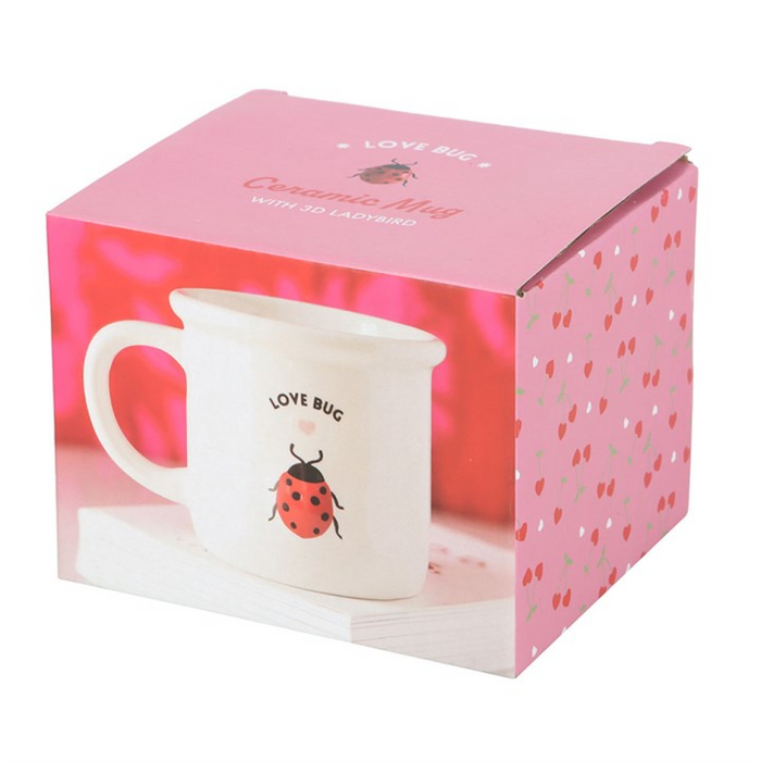 Love Bug Mug with 3D Ladybird 🇬🇧